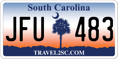 SC license plate JFU483