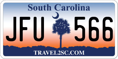 SC license plate JFU566