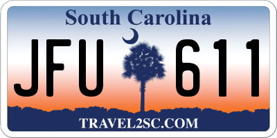SC license plate JFU611