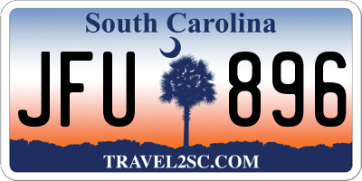 SC license plate JFU896
