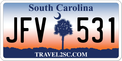 SC license plate JFV531