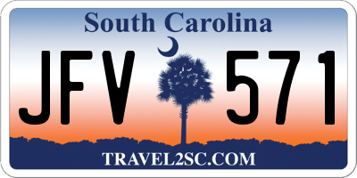 SC license plate JFV571