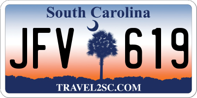 SC license plate JFV619
