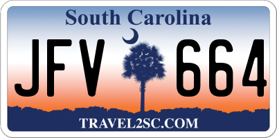 SC license plate JFV664