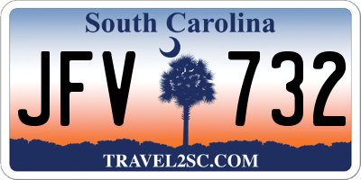 SC license plate JFV732