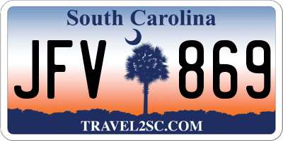 SC license plate JFV869