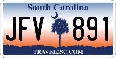 SC license plate JFV891