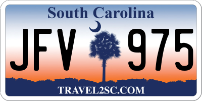 SC license plate JFV975