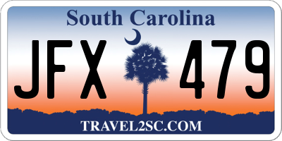 SC license plate JFX479