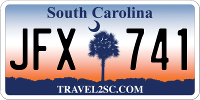 SC license plate JFX741