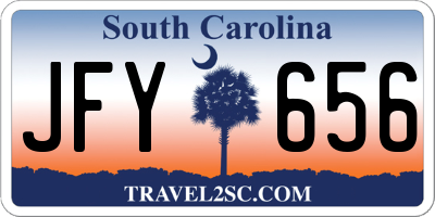 SC license plate JFY656