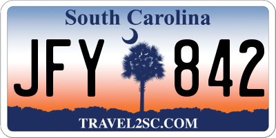 SC license plate JFY842