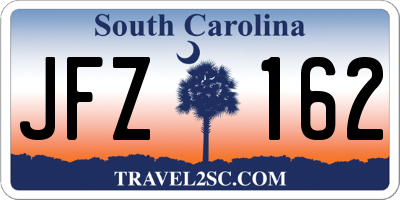 SC license plate JFZ162