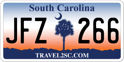 SC license plate JFZ266