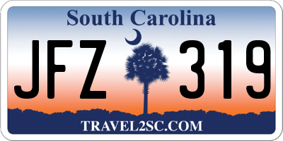 SC license plate JFZ319