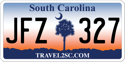 SC license plate JFZ327