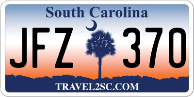 SC license plate JFZ370