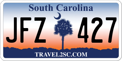 SC license plate JFZ427
