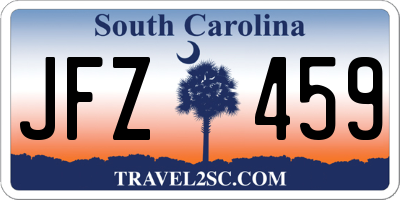 SC license plate JFZ459
