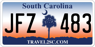 SC license plate JFZ483