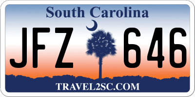 SC license plate JFZ646