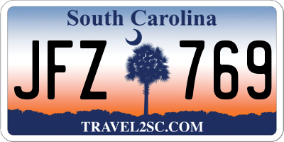 SC license plate JFZ769