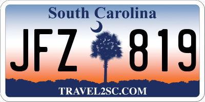 SC license plate JFZ819