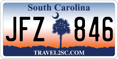 SC license plate JFZ846