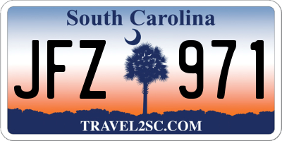 SC license plate JFZ971