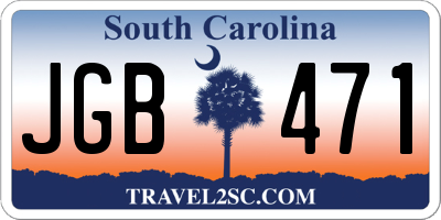 SC license plate JGB471