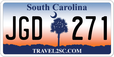SC license plate JGD271