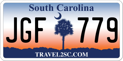 SC license plate JGF779