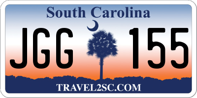 SC license plate JGG155