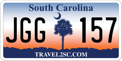 SC license plate JGG157
