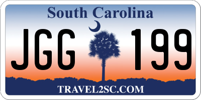 SC license plate JGG199