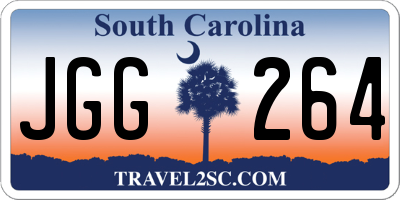 SC license plate JGG264