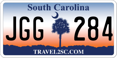 SC license plate JGG284