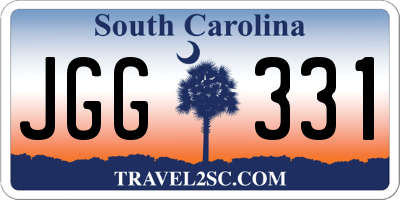 SC license plate JGG331