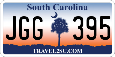 SC license plate JGG395