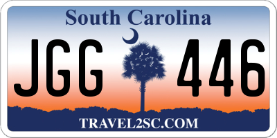 SC license plate JGG446