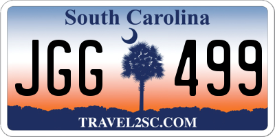 SC license plate JGG499