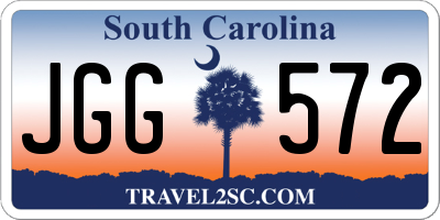 SC license plate JGG572