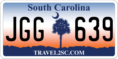 SC license plate JGG639