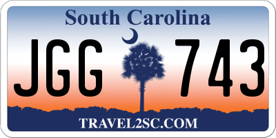 SC license plate JGG743