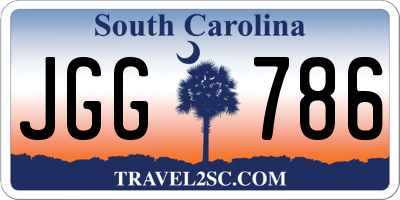 SC license plate JGG786