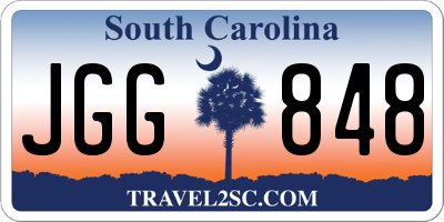 SC license plate JGG848