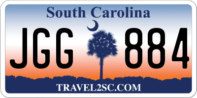 SC license plate JGG884