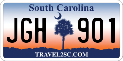 SC license plate JGH901