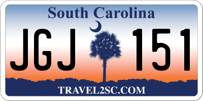 SC license plate JGJ151