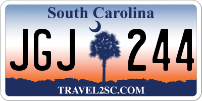 SC license plate JGJ244